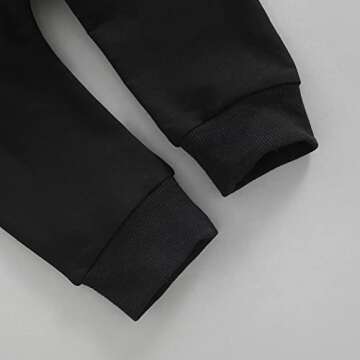 Rtnnsbbfcm Baby Boy Spring Fall Clothes Long Sleeve Striped Front Pocket Shirt Top Sweatpants 2Pcs Casual Outfit (2-3T,White Striped)