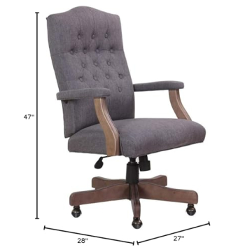 Boss Executive Commercial Grade Chair in Driftwood Finish