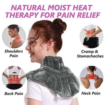 RelaxCoo Microwavable Heating Pad for Pain Relief