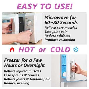 RelaxCoo Microwavable Heating Pad for Pain Relief