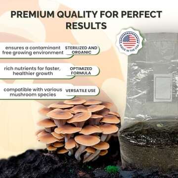 MycoHaus Compost for Mushroom Growing | Sterilized Substrate for Mushrooms | Mushroom Soil Organic |...