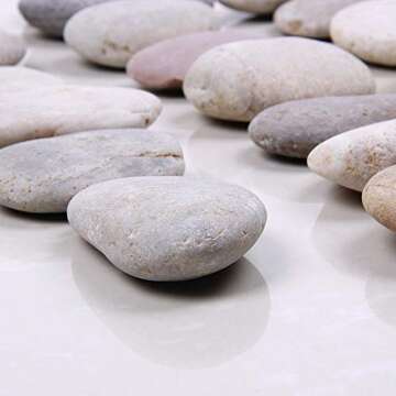 20 pcs Natural Rocks for Kindness Art Projects