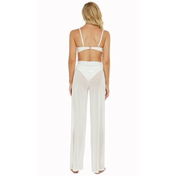 Awoscut Women’s Sheer Mesh Pants for Beach & Party