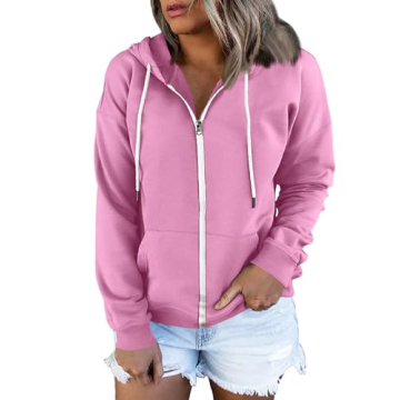 Stylish Trendy Queen Women's Cropped Hoodie in Pink