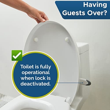 Wappa Baby Toilet Lock 2-Pack Easy Install Safety Device