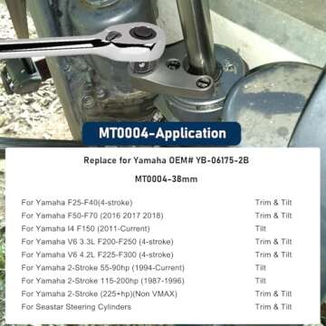 3 Pcs Outboard Trim Tilt Pin Wrench Tools Set MT0004-38mm & MT0006-32mm & MT0009-35mm with Removable Pins For Yamaha, for Suzuki, for Johnson, for Evinrude Outboard (Set of 3)