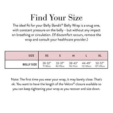 Belly Bandit Viscose From Bamboo Belly Wrap - Our Softest Postpartum Belly Wrap Covered in Bamboo Viscose for Comfy & Gentle Coverage on C-Section, Natural, Small