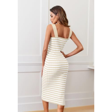Stylish MEROKEETY Bodycon Midi Dress for Women