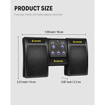 Donner Wireless Page Turner Pedal - Smooth Music Control