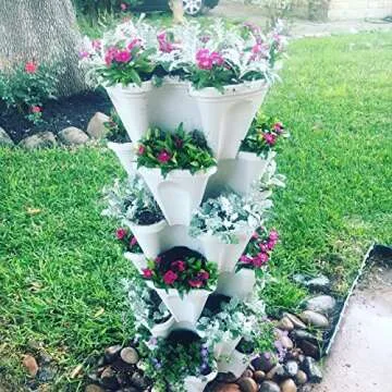 Mr. Stacky 5 Tiered Vertical Gardening Planter for Small Spaces