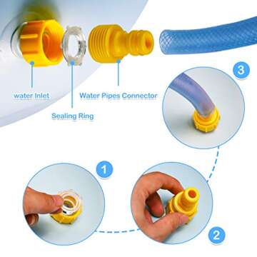 Baby Pool, Inflatable Baby pool, Baby Shark Pool with Canopy of 43 Inches, Summer Water Play Center for Girls Boys Toddlers Perfect Baby Swimming Pool