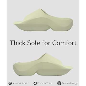 Ocean Ventures Green Platform Sandals for Women