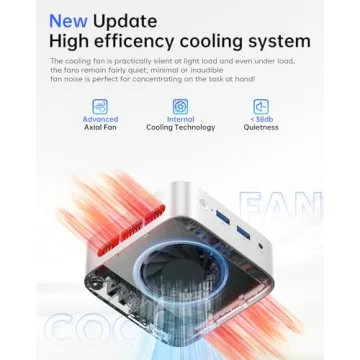 ACEMAGIC N150 Vista Mini PC V1, Twin Lake-N N150(Beat N100/N95, up to 3.6GHz), 16GB DDR4 RAM 512 SSD Mini Computers, Windows 11 Pro Desktop 4K Dual Display/HDMI/WiFi/BT/LAN for Home/Office