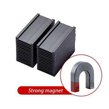 Eeoyu Magnetic Label Holders - Set of 50 for Easy Organization