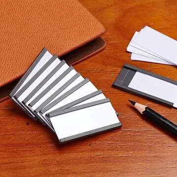 Eeoyu Magnetic Label Holders - Set of 50 for Easy Organization
