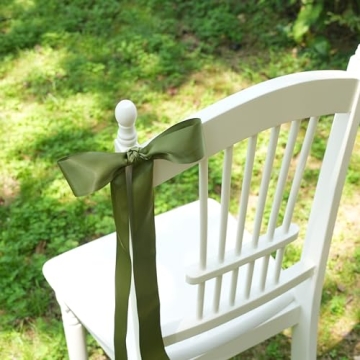 DINDOSAL Green Satin Ribbon for Gift Wrapping and Crafts