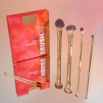 Catrice | Pro Essential Brush Set | Makeup Brushes for Powder, Blush, Eyeshadow, Contour, & Brows | Vegan & Cruelty Free