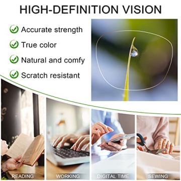 AEZUNI Oversized Reading Glasses Women Clear Magnification
