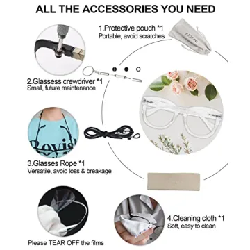 AEZUNI Oversized Reading Glasses Women Clear Magnification