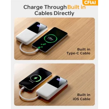 Portable Charger Power Bank with Built-in Fast Charging