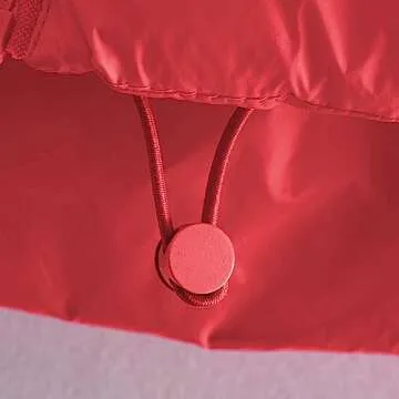 Hixiaohe Women's Winter Crop Vest Puffer Lightweight Stand Collar Padded Vest Zip Up Sleeveless Jacket(Red,M)