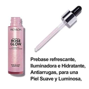 Revlon Face Primer, PhotoReady Rose Glow Face Makeup for All Skin Types, Hydrates, Illuminates & Moi...
