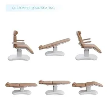 Spa Numa New Lucent 4 Motor Luxury Electric Treatment Chair for Beauty Spa Facial Massage Aesthetic Working Exam Procedure Therapy | Adjustable Spa Bed 2270FB (Sand)