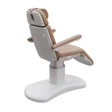 Spa Numa New Lucent 4 Motor Luxury Electric Treatment Chair for Beauty Spa Facial Massage Aesthetic Working Exam Procedure Therapy | Adjustable Spa Bed 2270FB (Sand)