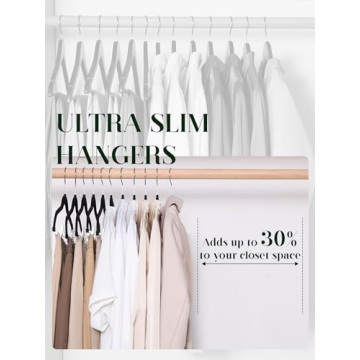 Cozymood Velvet Skirt Hangers Set of 24 Space Saving Clips