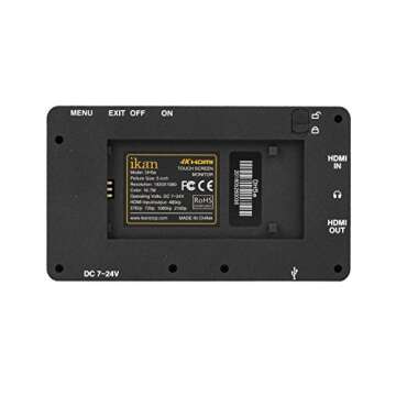 Ikan DH5e-DK-S | 5 Inch 4K HDMI On Camera Field Monitor Kit for Sony L
