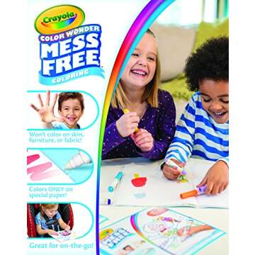 Crayola Color Wonder Markers for Kids - Mess-Free Fun