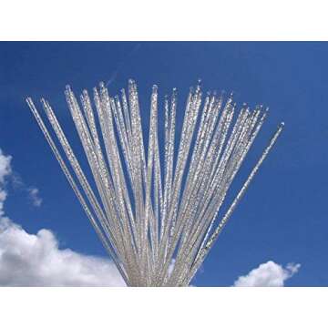 15" Clear Balloon Stick with Bubbles for Twist Lock or Press Fit Balloon Cups