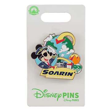 Disney Pin - Epcot - Soarin' Around the World - Pilot Mickey Mouse
