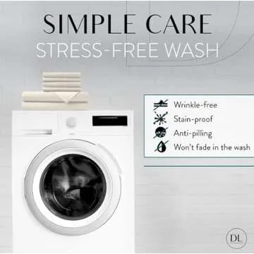 Danjor Linens Queen Sheet Set - 6 Piece Set Including 4 Pillowcases - Deep Pockets - Breathable, Soft Bed Sheets - Wrinkle Free - Machine Washable - Cream Sheets for Queen Size Bed - 6 pc