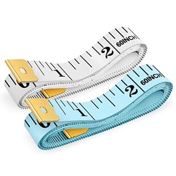 iBayam 2 Pack Tape Measure - Flexible 60-Inch Ruler for Sewing and Crafts