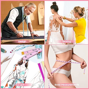 iBayam 2 Pack Soft Measuring Tape for Crafts and Sewing