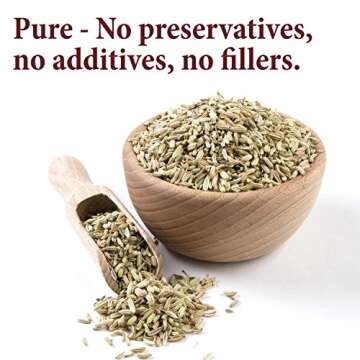 The Spice Way Fennel Seed - bulk whole seeds great for tea and cooking 8 oz