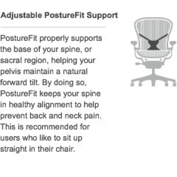 Herman Miller Aeron Chair Ergonomic Adjustable Vinyl Arms