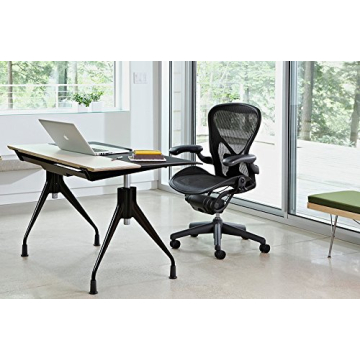 Herman Miller Aeron Chair Ergonomic Adjustable Vinyl Arms