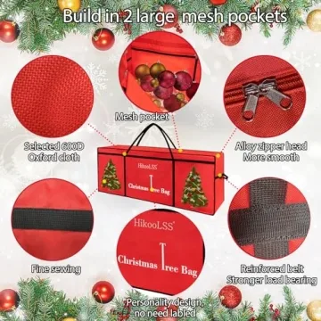 HikooLSS Christmas Tree Storage Bag for 12 ft Trees
