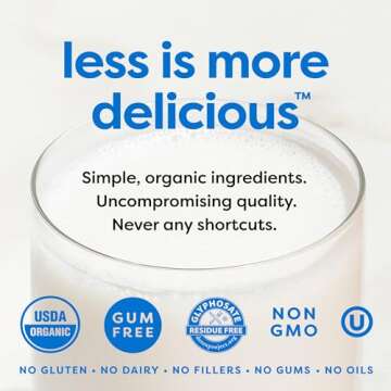 MALK Almond Milk Unsweetened (32oz, Pack of 6) - Shelf Stable Organic Almond Milk, Non GMO, Whole 30, Dairy Free, Vegan, Plant Based, No Gums or Fillers - Malk for Smoothies, Cereal, Coffee, Creamer