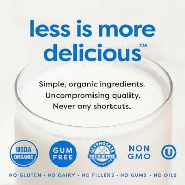 MALK Almond Milk Unsweetened (32oz, Pack of 6) - Shelf Stable Organic Almond Milk, Non GMO, Whole 30, Dairy Free, Vegan, Plant Based, No Gums or Fillers - Malk for Smoothies, Cereal, Coffee, Creamer