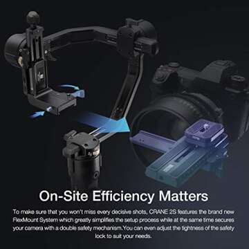 Zhiyun Crane 2S 3-Axis Gimbal Stabilizer for Mirrorless & DSLR Camera Professional Video Stabilizer Compatible with Sony Canon Nikon BMPCC 6K Panasonic,Vertical Shooting (New Crane 2