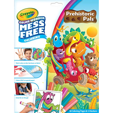 Crayola Color Wonder Prehistoric Pals - Mess-Free Toddler Coloring Set