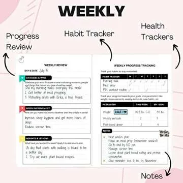 Life & Apples Wellness Planner - Food Journal and Fitness Diary with Daily Gratitude and Meal Planner for Healthy Living and Self-Care - Track Weight Loss Diet and Health Goals - Undated, White