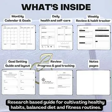 Life & Apples Wellness Planner - Food Journal and Fitness Diary with Daily Gratitude and Meal Planner for Healthy Living and Self-Care - Track Weight Loss Diet and Health Goals - Undated, White