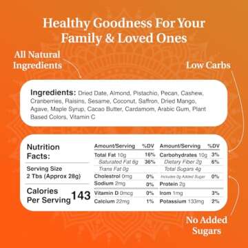 Diwali Collection Rectangle Gift Box (24 Pieces) Laumiere Gourmet Fruits - Indian Mithai Variety Pac...