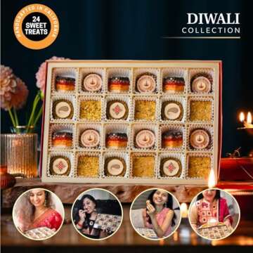 Diwali Collection Gourmet Gift Box with Assorted Sweets