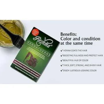 Reshma Beauty 30 Minute Henna Hair Color Infused with Natural Herbs, For Soft Shiny Hair Henna Hair Color Dye, 100% Gray Coverage Semi Permanent Ayurveda Hair Products - 12.6 oz, Pack of 12 (Burgundy)