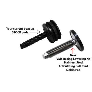 VMS Racing Stainless Steel Lowering Kit for Corvette C5